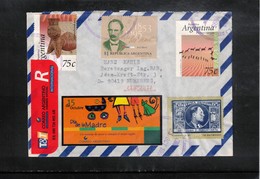 Argentina 1995 Interesting Airmail Registered Letter - Briefe U. Dokumente