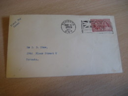 TORONTO 1937 Yvert 196 Royal Family Royalty Flag Cancel FDC Cancel Cover CANADA - ....-1951