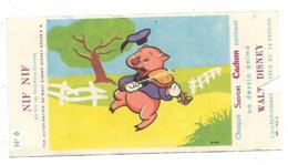 IMAGE NIF NIF DU FILM LES TROIS PETITS COCHONS, WALT DISNEY N°6, PUB SAVON CADUM - Sonstige & Ohne Zuordnung