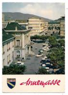 CPSM ANNEMASSE, AUTOS VOITURES ANCIENNES, PLACE DE L'HOTEL DE VILLE ET AVENUE DE LA REPUBLIQUE, HAUTE SAVOIE 74 - Annemasse