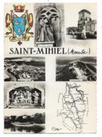 CPSM MULTIVUES SAINT MIHIEL, LA PIETA, VUE AERIENNE, EGLISE ST MICHEL, LE SEPULCRE, MONTSEC, MEUSE 55 - Saint Mihiel