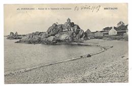 CPA PORT BLANC, ROCHER DE LA SENTINELLE ET POUDRIERE, COTES D'ARMOR 22 - Other & Unclassified