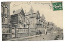 CPA SAINTE ADRESSE, ANIMATION DEVANT LES NOUVELLES VILLAS DE L'AVENUE DEHORS, SEINE MARITIME 76 - Sainte Adresse