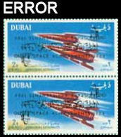 DUBAI 1964 Space Rocket Ranger 1 2NP PAIR ERROR:OVPT:2 INV:1 - Stati Uniti