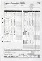 Catalogue PERL MODELL AB 1990 Byggsatser/Bausätze ONLY PREISLISTE SEK  - en Suédois - Non Classés