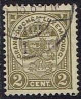 Luxemburg 1907, MiNr 85, Gestempelt - 1907-24 Wapenschild