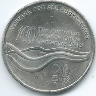 Australia - Elizabeth II - 20 Cents - 2010 - 100th Anniversary Of The Taxation Office - KM1513 - 20 Cents