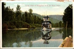 Idaho Steamer At The Head Of Navigation Of St Joe River - Otros & Sin Clasificación