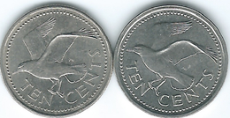 Barbados - Elizabeth II - 10 Cents - 1990 (KM12) & 2008 (KM12a) - Barbados