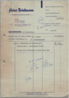 Bergkamen - Rechnung Kraftfahrzeugteile Und Industriebedarf Heinz Brinkmann 1962 - Transports