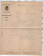 VP17.152 - 190? - Lettre De La Compagnie De Sapeurs - Pompiers De MELUN Capitaine E.BERNAD - RENAUT ? Pour PRIVAS - Firemen