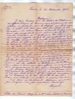 VP17.162 - MILITARIA - Copie D'une Lettre Du Colonel MIQUEL à TUNIS Pour Mme Louis ESTIVANT - Dokumente
