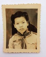 SCOUTISME INDOCHINE VIETNAM SCOUT ECLAIREUR SCOUTING PHOTOMATON PHOTO D'IDENTITE SAÏGON ENFANT CHILD Louve - Movimiento Scout