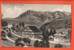 ZAM-23 SELTEN Kurort Eigenthal Schwarzenberg Mit Pilatus. Litho. Stempel Eigenthal. Gelaufen Nach Tramelan - Schwarzenberg