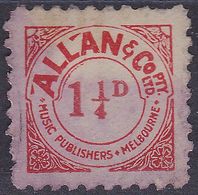 AUSTRALIA REVENUE CINDERELLA Music Royalty - Allan & Co 1.1/4d - Fiscaux