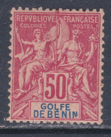 Bénin N° 30 X  Type Groupe : 50 C. Rose,  Trace De  Charnière  Sinon TB - Unused Stamps