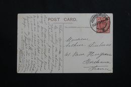 AFRIQUE DU SUD  - Affranchissement De Johannesburg  Sur Carte Postale En 1910 Pour La France - L 62575 - Nouvelle République (1886-1887)