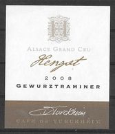 ALSACE - Gewurztraminer Hengst 2008 - Cave Vinicole Turckheim (état Neuf) - Gewurztraminer