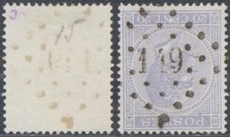 émission 1865 - N°18 Obl Pt 149 "Gilly" - 1865-1866 Perfil Izquierdo