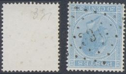 émission 1865 - N°18 Obl Pt 331 "Selzaete" - 1865-1866 Profile Left