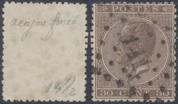 émission 1865 - N°19b Obl Pt 141 "Gand" - 1865-1866 Profile Left