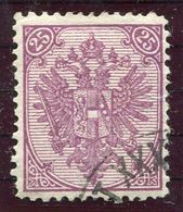 BOSNIA & HERZEGOVINA 1879 Arms 25 Kr. Plate I,  Perforated 12 Reddish-mauve Used.  SG 20, Michel 7 I - Bosnie-Herzegovine