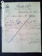 1904 FRANFURT X WOHLEN - GERSTLE & Cie - DAMENHÜTE, BLUMEN, FEDERN (CAPPELLI, FIORI, PIUME DA DONNA) - Artesanos