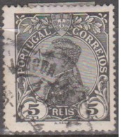 PORTUGAL - 1910,  D. Manuel II, 5 R.  Papel Esmalte   D. 14 X 15  (o)  MUNDIFIL  Nº 157 - Oblitérés