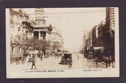 CPA Australie Australia Circulé Real Photo Melbourne Tramway - Autres & Non Classés