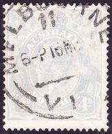 AUSTRALIA 1922 KGV 4d Pale Milky-Blue SG65b FU - Oblitérés