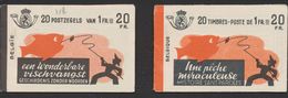 Carnet De Timbre Poste (1941) - Lot De 2 Carnets A35a ** Et A35b ** "Une Pêche Miraculeuse" (FR / NL) 20F, MNH / N°528 - 1907-1941 Anciens [A]