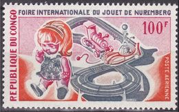 CONGO Français Poste Aérienne 85 ** MNH Jouet Poupée Circuit Train Doll Toy Puppet [GR] - Bambole