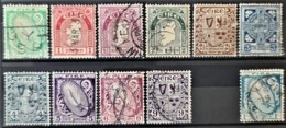 IRELAND - Canceled - Sc# 65, 66, 67, 68, 69, 70, 72, 73, 74, 75, 76 - Used Stamps