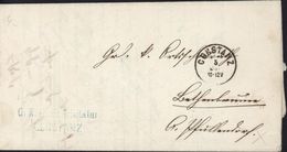 Cachet G. Kreisschulvisitatur Konstanz CAD Constanz 5 Ju 10/2V 1871 Franchise Feldpost ? - Storia Postale