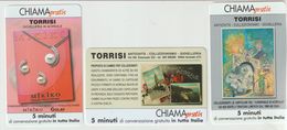 12-Trittico Chiama-Gratis Torrisi-Acireale:"Pubblicitaria Mikiko Gioielli"+ "Collezionismo Cartoline" +"Carnevale"-nuove - Sonderzwecke