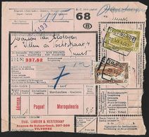 1949 - BELGIË/BELGIQUE/BELGIEN - Document - Michel 287A/288A - Y&T 313+315 + VILVOORDE, BRUXELLES & DENDERMONDE - Documenti & Frammenti