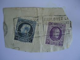 BELGIUM   USED STAMPS PERFINS  WITH SLOGAN - Non Classés