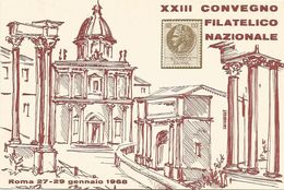 XW 2439 Roma - XXIII Convegno Filatelico Nazionale 1968 - Stazione Termini - Annullo Commemorativo - Expositions