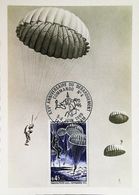 Débarquement En Normandie "Parachutistes Et Commandos - Carte Maximum Card  1969 - Parachutisme