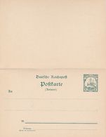 Colonie Allemande Entier Postal Double Marianen - Isole Marianne