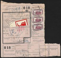 1949 - BELGIË/BELGIQUE/BELGIEN - Document - Michel 284A [EPM] - Y&T 310 [CP] + GEMBLOUX, THY LE CHÂTEAU & CHARLEROI - Documenti & Frammenti