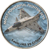 Monnaie, Zimbabwe, Shilling, 2018, Fighter Jet - Saab JAS 39 Gripen, SPL, Nickel - Simbabwe