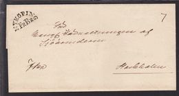 NYKÖPING FrBr  On Cover To ...af Sjöärenderen, Stockholm. Seal NYKÖP LAND CANCEL SIG.... () - JF111030 - ... - 1855 Préphilatélie