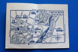 PLATZ HOTEL ZIMMERAUSWEIS-MUNICH -PLAN DE MUNCHEN-PETIT CARNET PUBLICITAIRE KAMMERMAN Facture Document Commercial 1957 - 1950 - ...