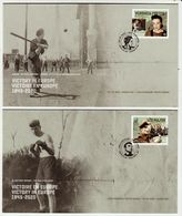 2020 Canada World War II 75 Anniversary Victory Day In Europe War Heroes Veronica Foster & Leo Major Set Of 2 FDC - 2011-...