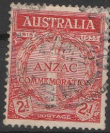 1935 USED STAMP FROM AUSTRALIA /  The 20th Anniversary Of The Gallipoli Landing By ANZAC - Oblitérés