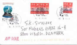 Hong Kong Cover With Special Postmark Sent To Denmark 14-1-2003 - Covers & Documents