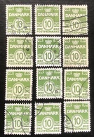 Danmark - D1/10 - 1950 - (°)used - Cijfer ' Golf-type ' No Fluo - Collezioni