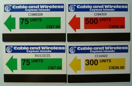 CAYMAN ISLANDS - Cable & Wireless - Autelca Collection - Group Of 4 - Used / Mint - Cayman Islands