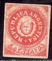 ARGENTINA 1863 SEAL OF REPUBLIC CENT. 5c MLH - Neufs